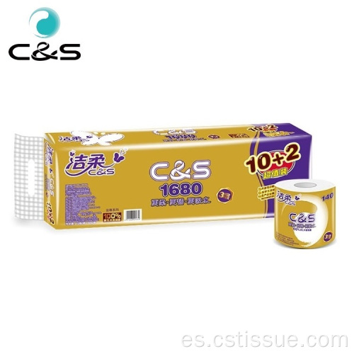 140g 3 capas Rollo de papel de baño